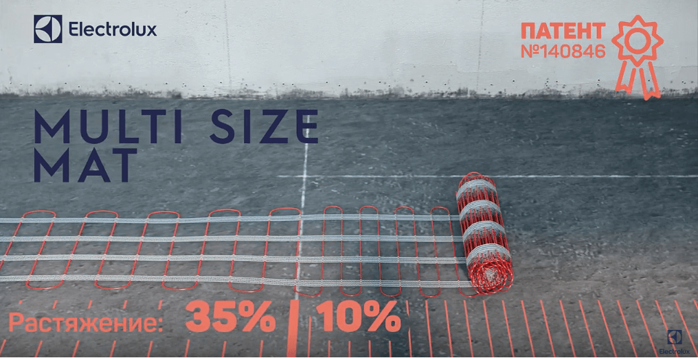 Вариант укладки и растяжения мата Multi size Вариант укладки и растяжения мата Multi size