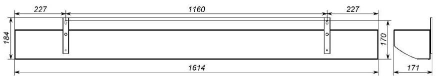 Габаритные размеры серии М