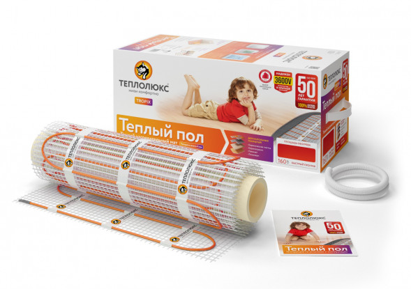 Нагревательный мат Теплолюкс Tropix МНН 560 Вт/3,5 кв.м