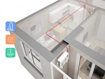 Установка кондиционера за подвесным потолком