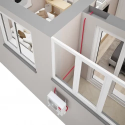 Установка кондиционера через балкон